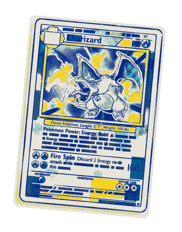 Charizard trading cards